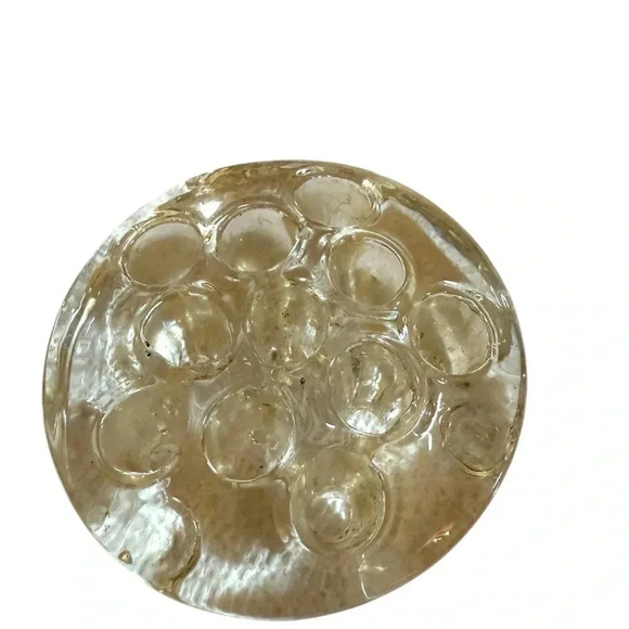 4 Glass and 1 Metal Floral Frogs. Make an offer as our listings are OBO. - Picture 5 of 6